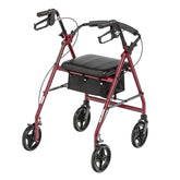 drive 4 Wheel Rollator, Red